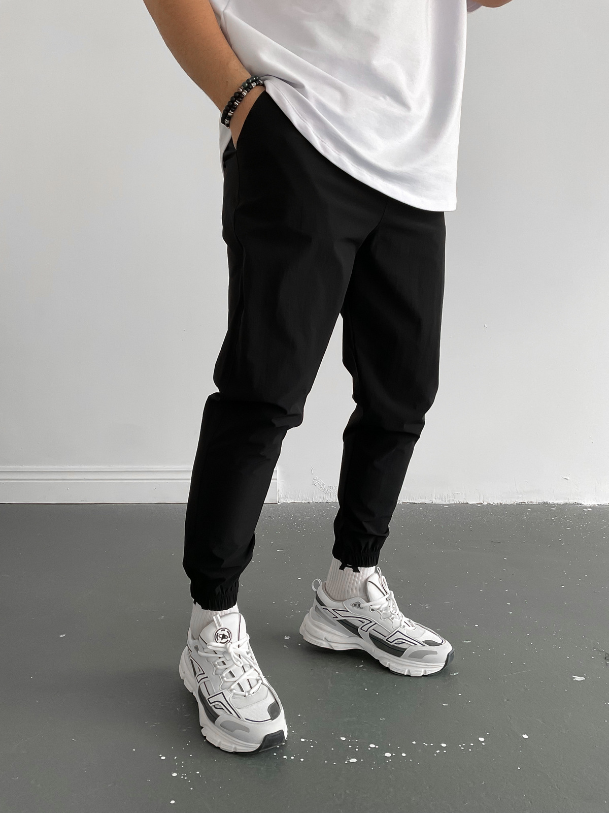 Siyah İnce Jogger K-9250