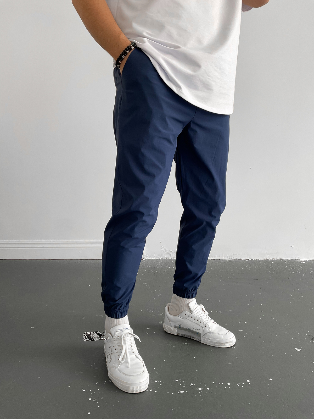 Lacivert İnce Jogger K-9250