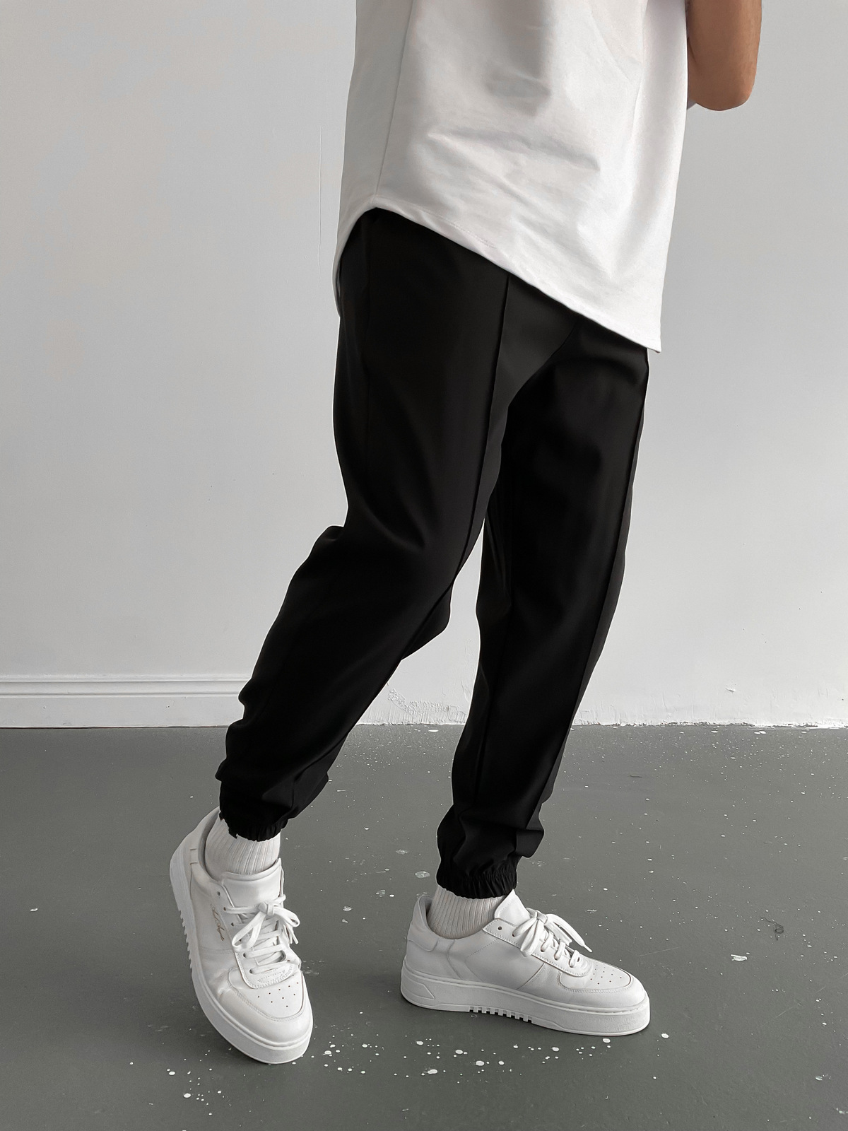 Siyah Dikişli Jogger K-874