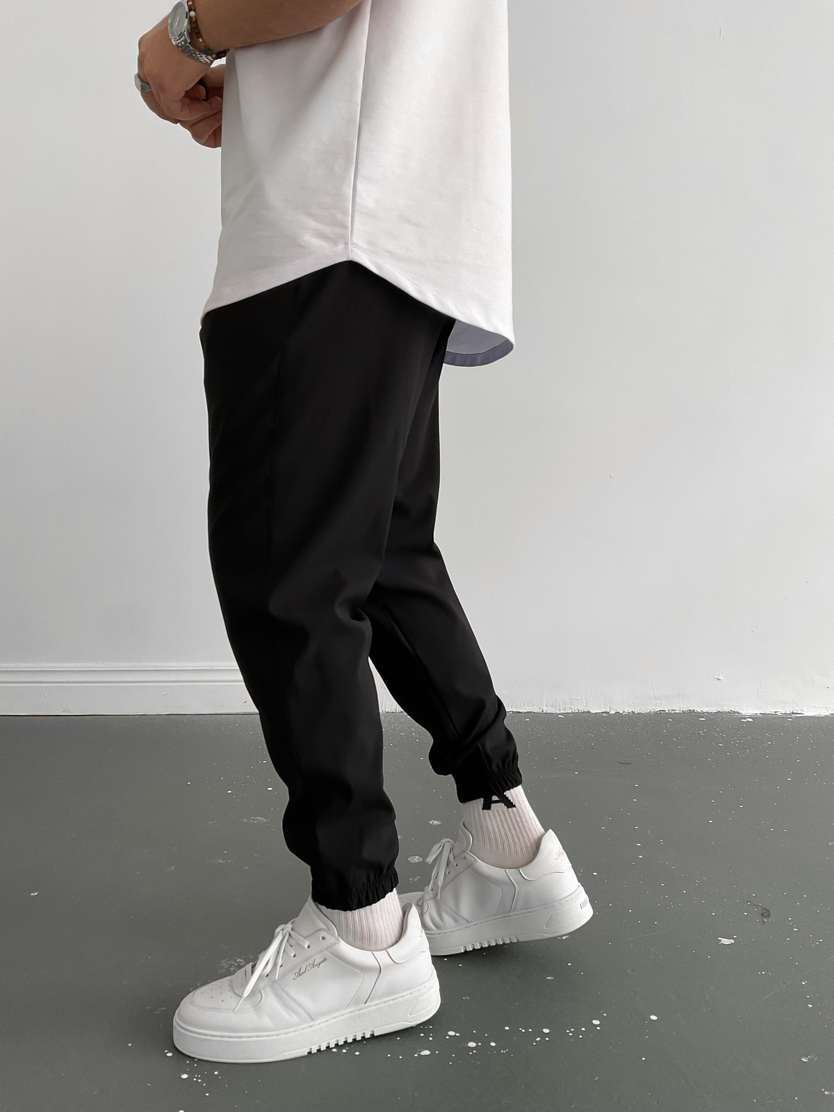 Siyah Dikişli Jogger K-874