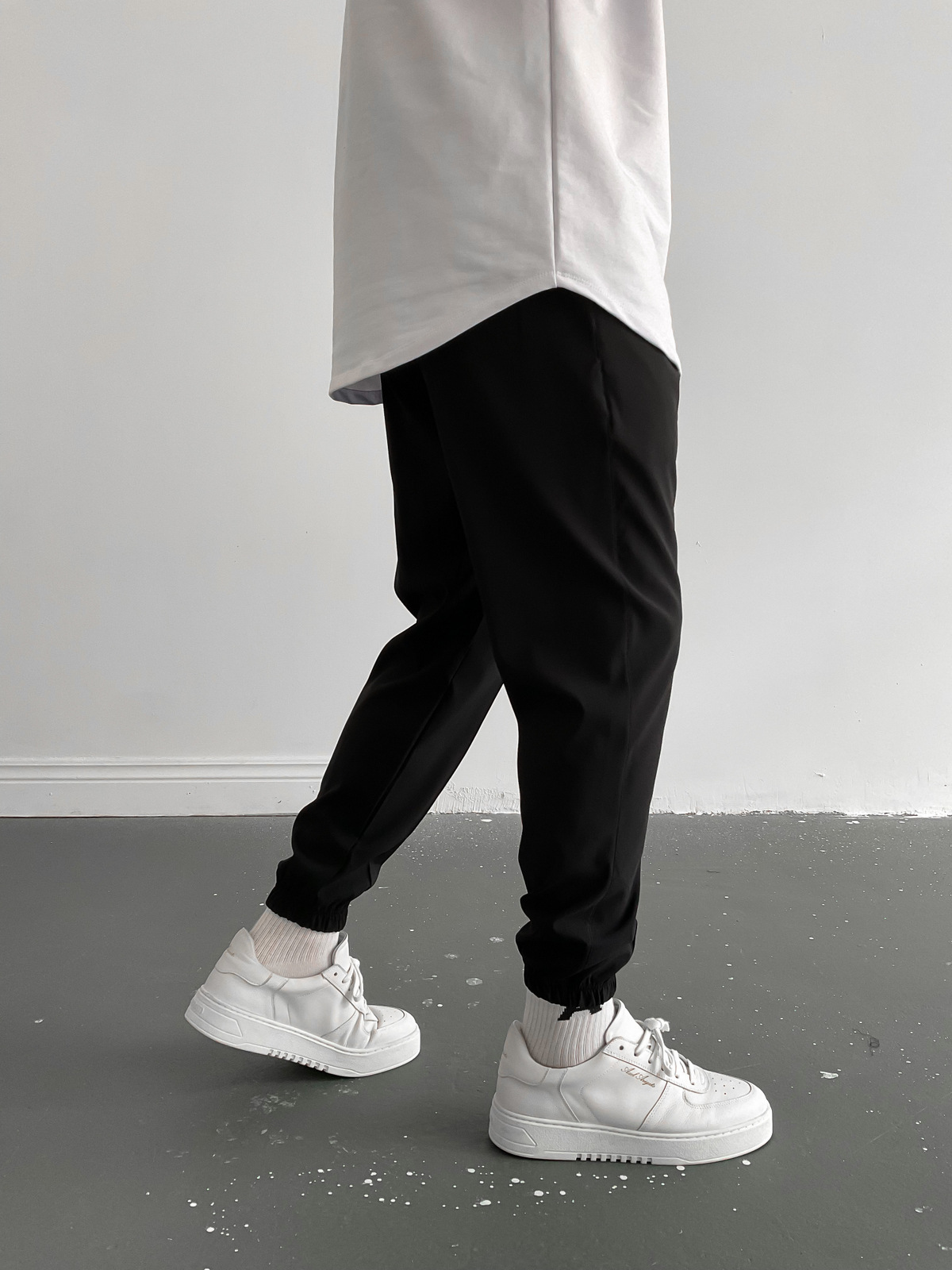 Siyah Dikişli Jogger K-874