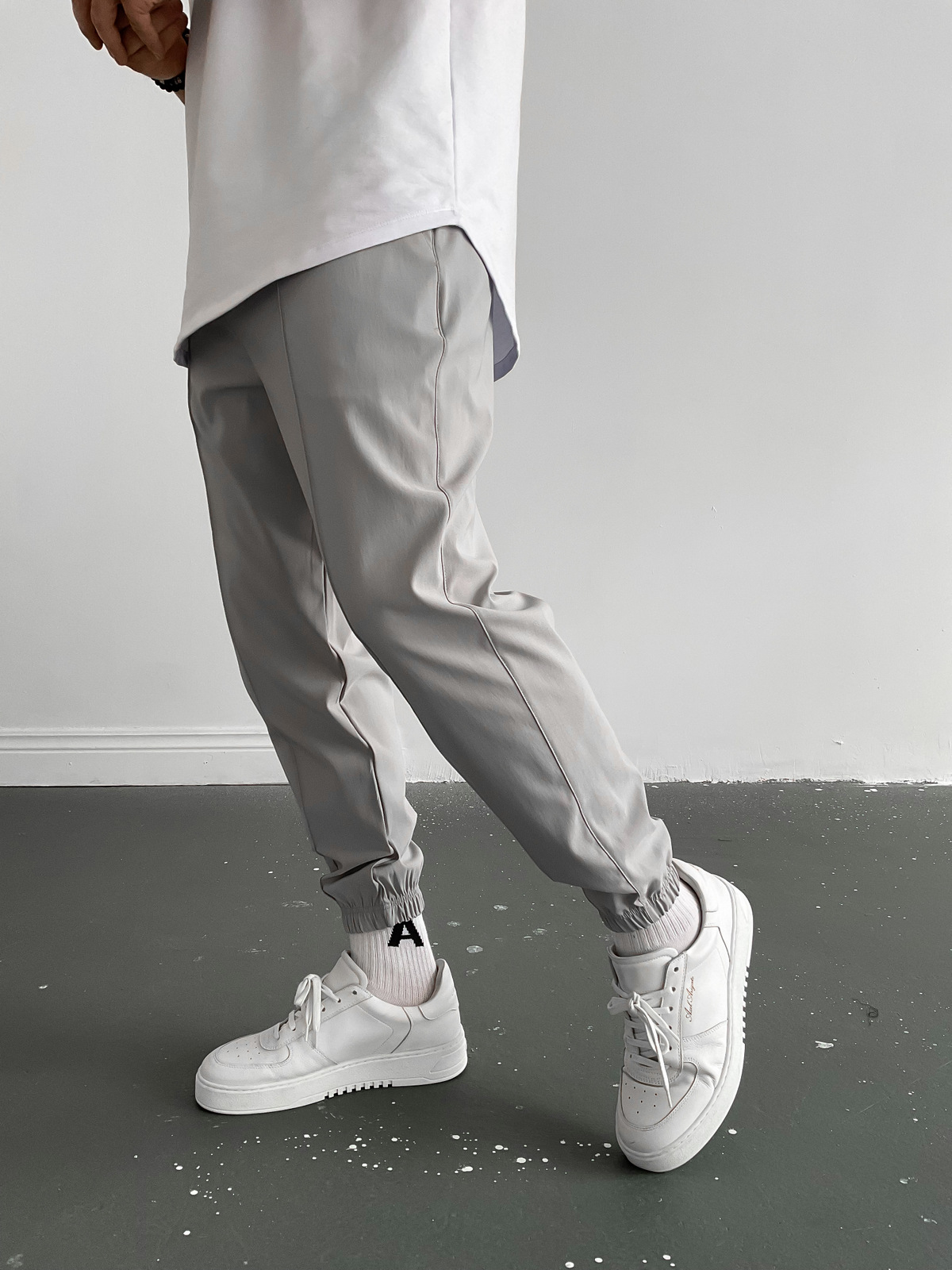 Gri Dikişli Jogger K-874