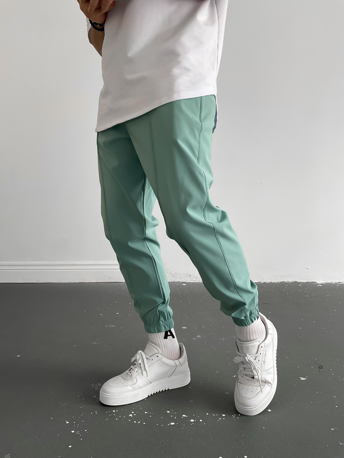 Mint Yeşili Dikişli Jogger K-874