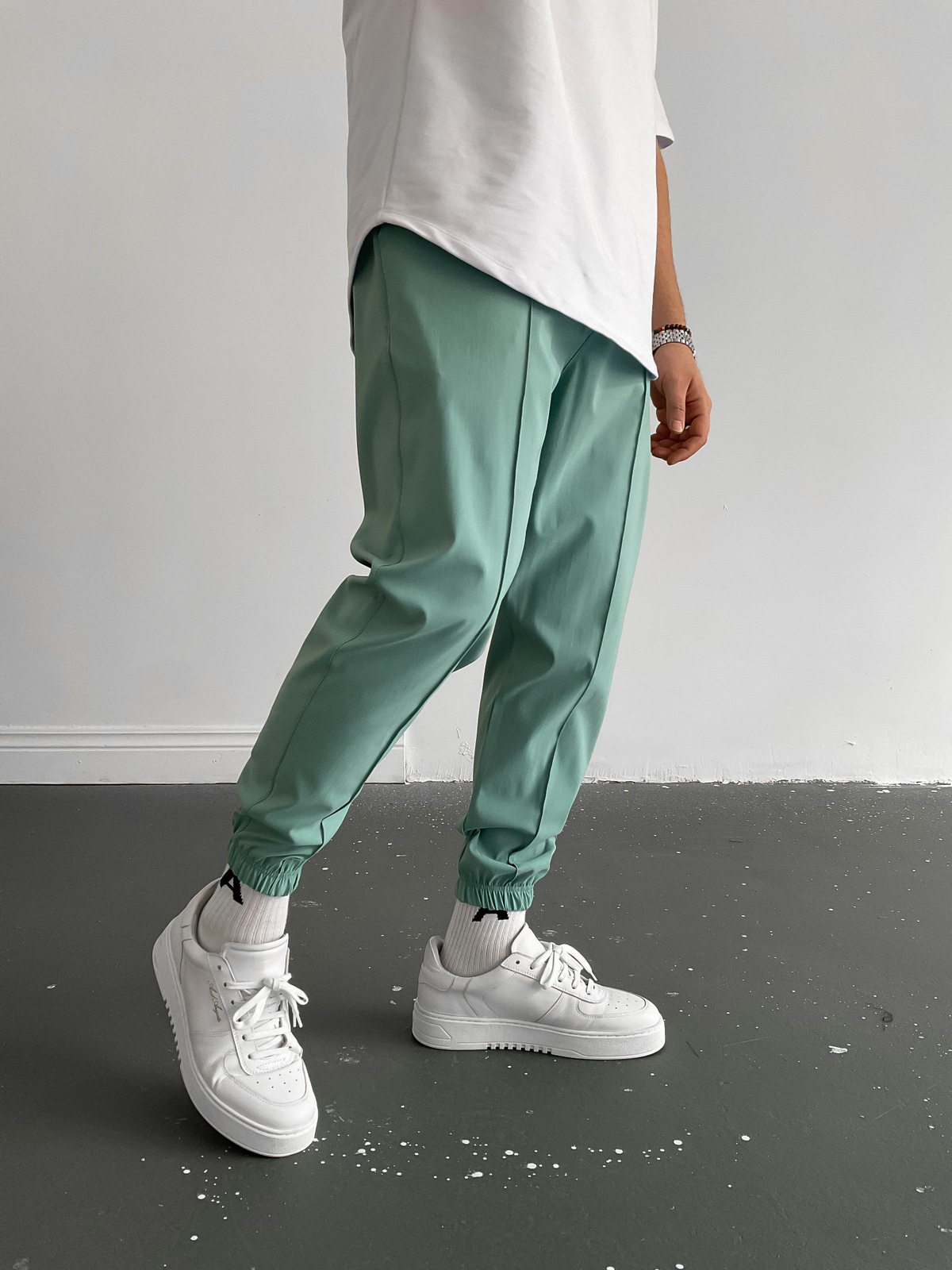 Mint Yeşili Dikişli Jogger K-874