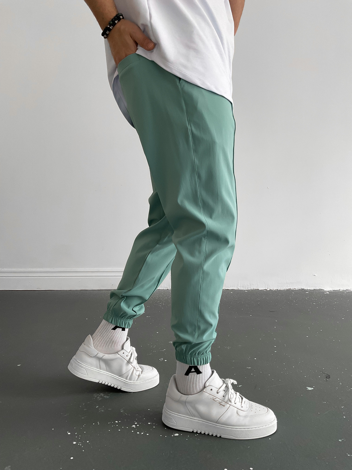 Mint Yeşili Dikişli Jogger K-874