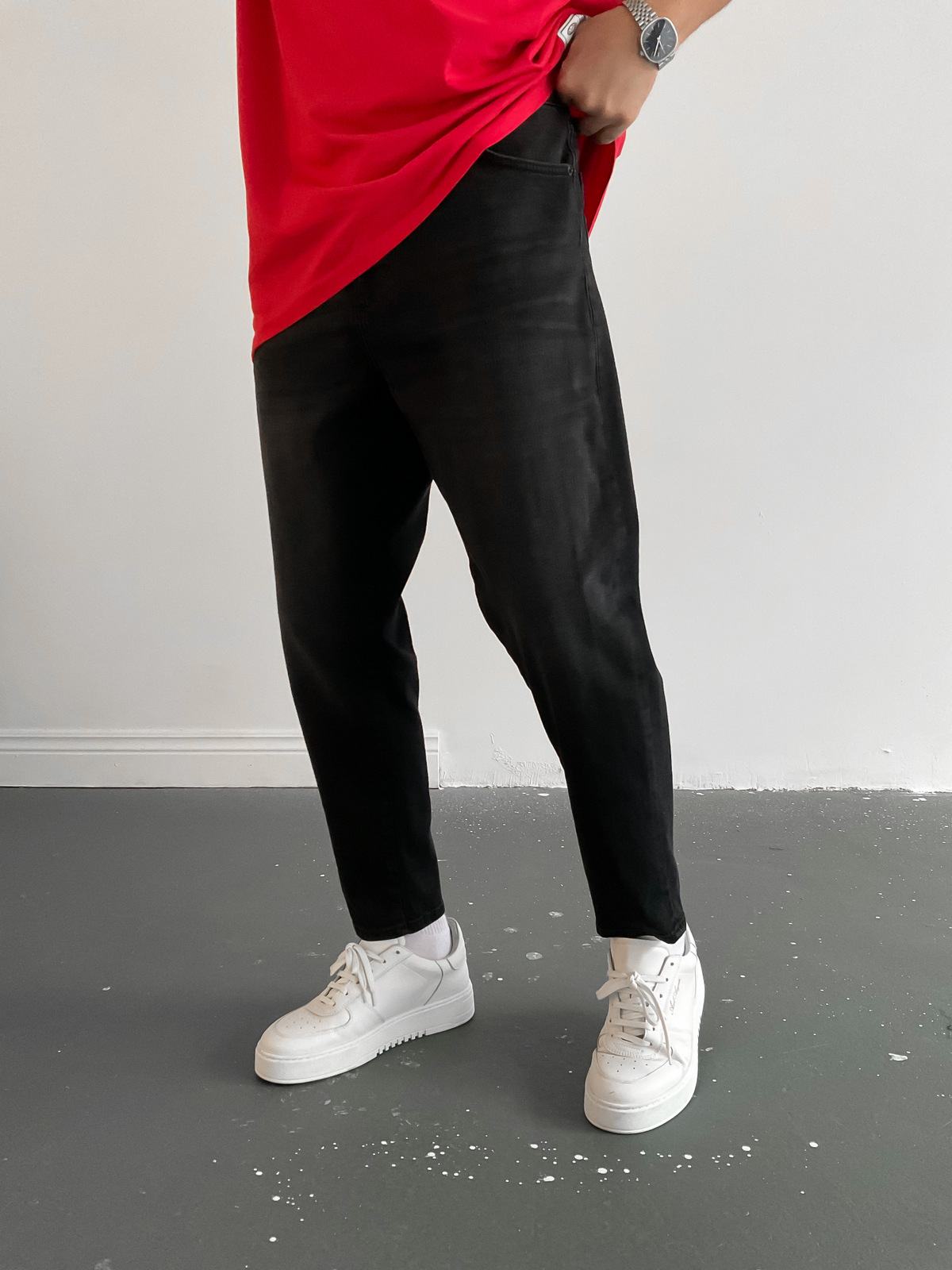 Siyah Eskitme Boyfriend GJ-5078
