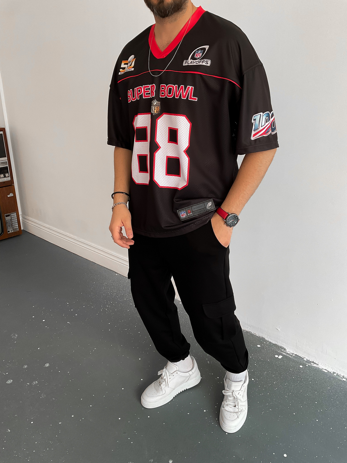 Siyah Super Bowl Forma M-1516