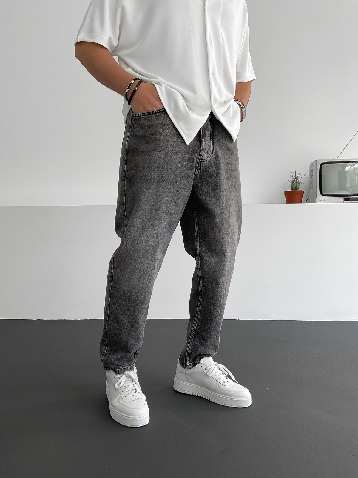 Antrasit Regular Fit Pantolon C-6082