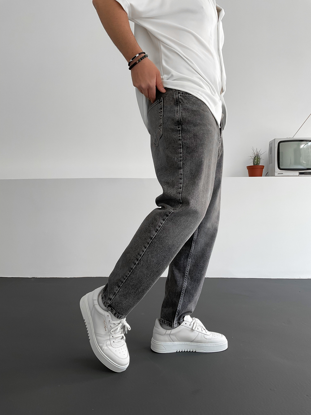Antrasit Regular Fit Pantolon C-6082