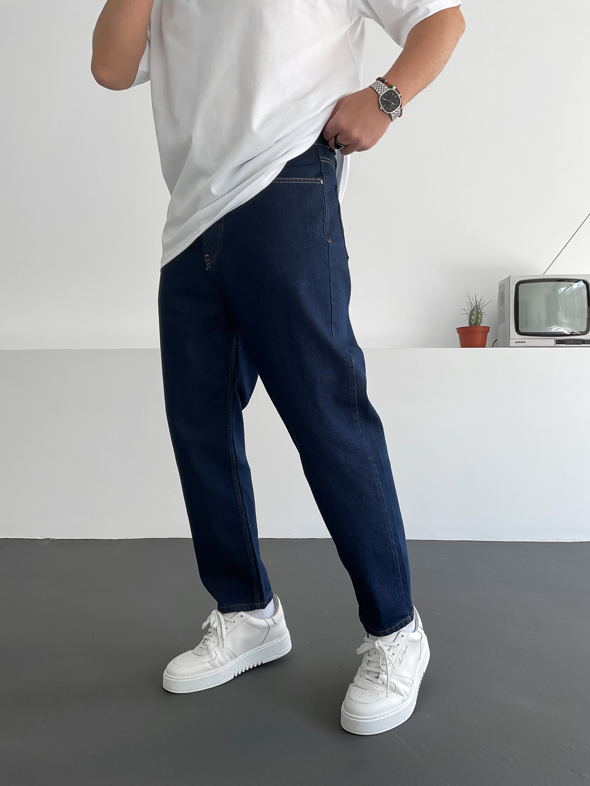 Lacivert Regular Fit Pantolon C-6082