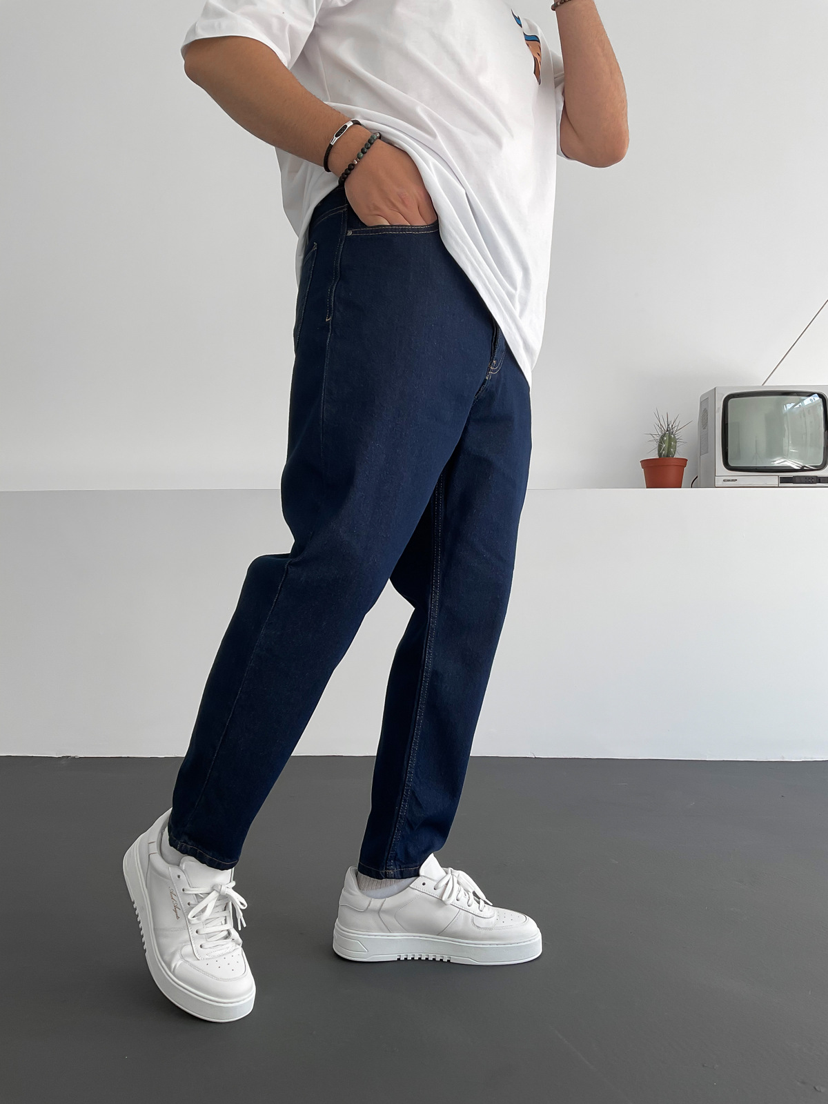 Lacivert Regular Fit Pantolon C-6082