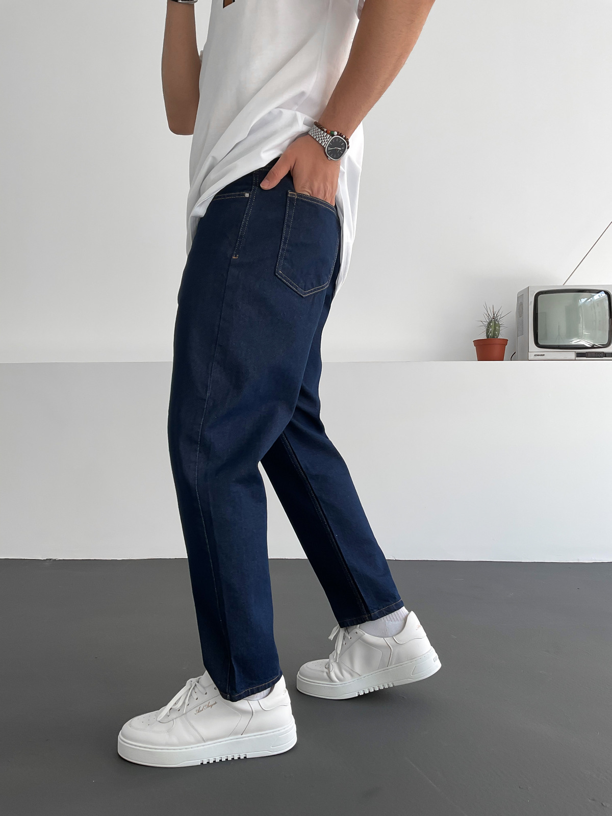Lacivert Regular Fit Pantolon C-6082