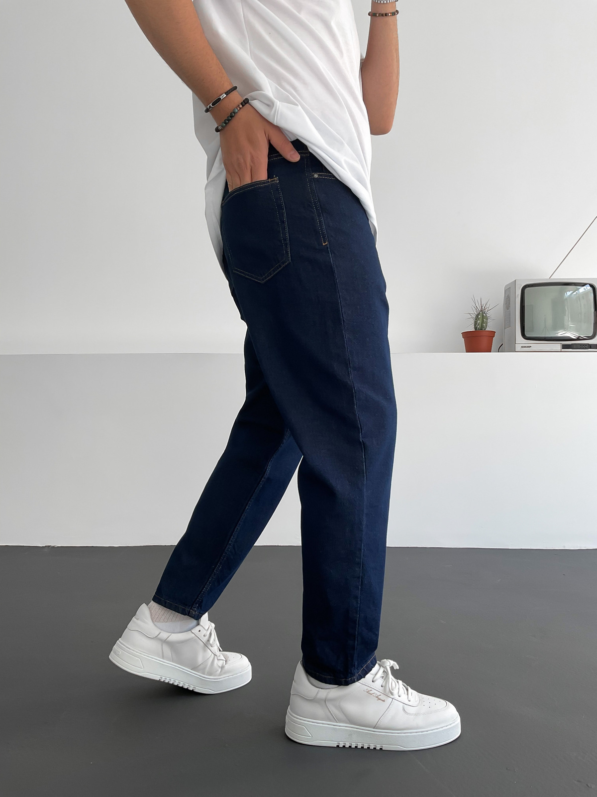 Lacivert Regular Fit Pantolon C-6082