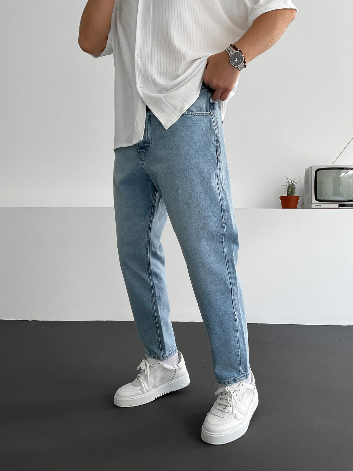 Açık Mavi Boyfriend C-6088