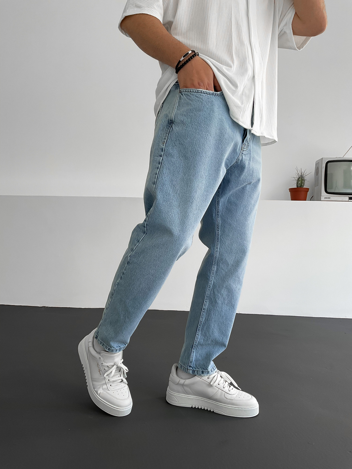Açık Mavi Boyfriend C-6088