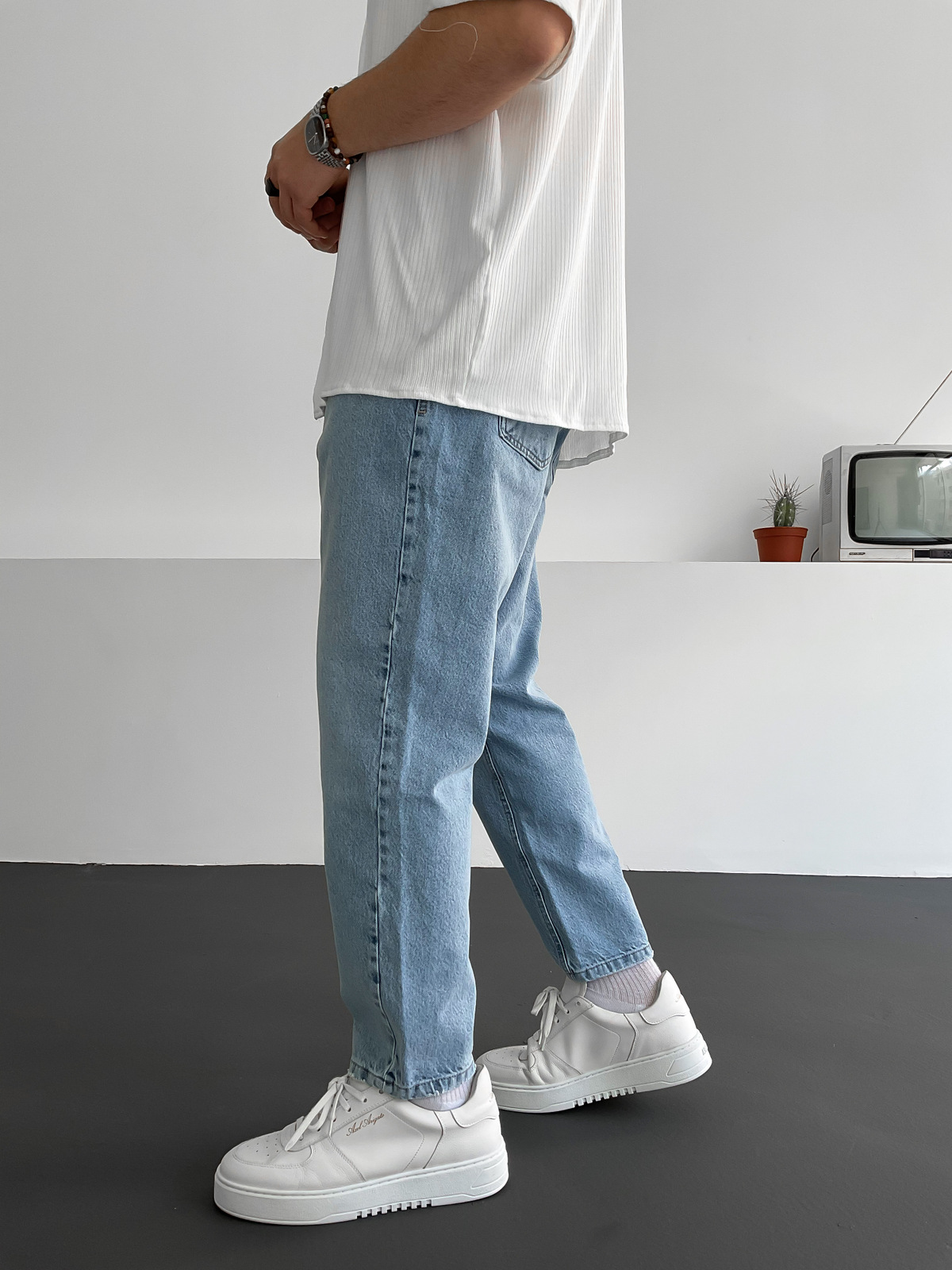 Açık Mavi Boyfriend C-6088