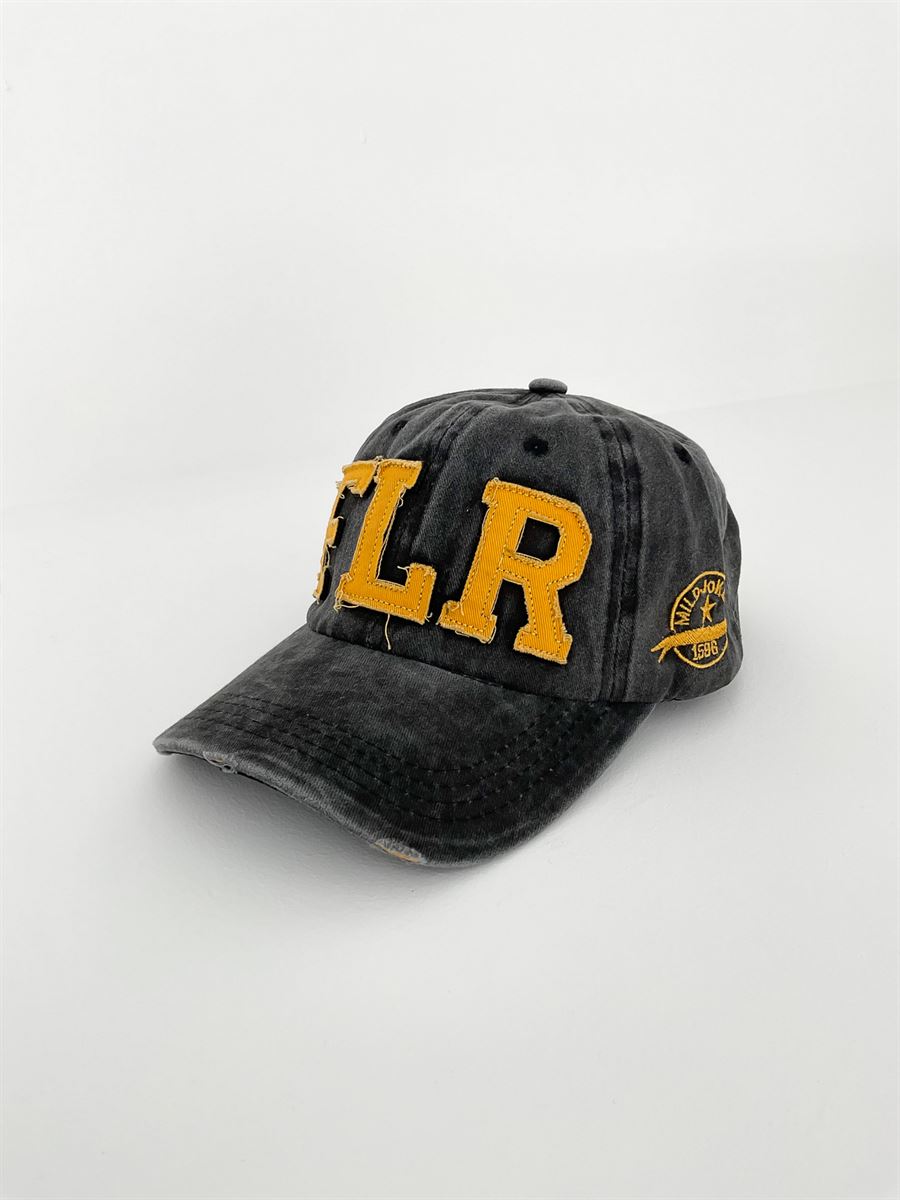 Antrasit FLR Nakışlı Şapka