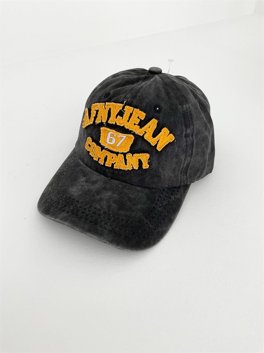 Antrasit Company Nakışlı Şapka