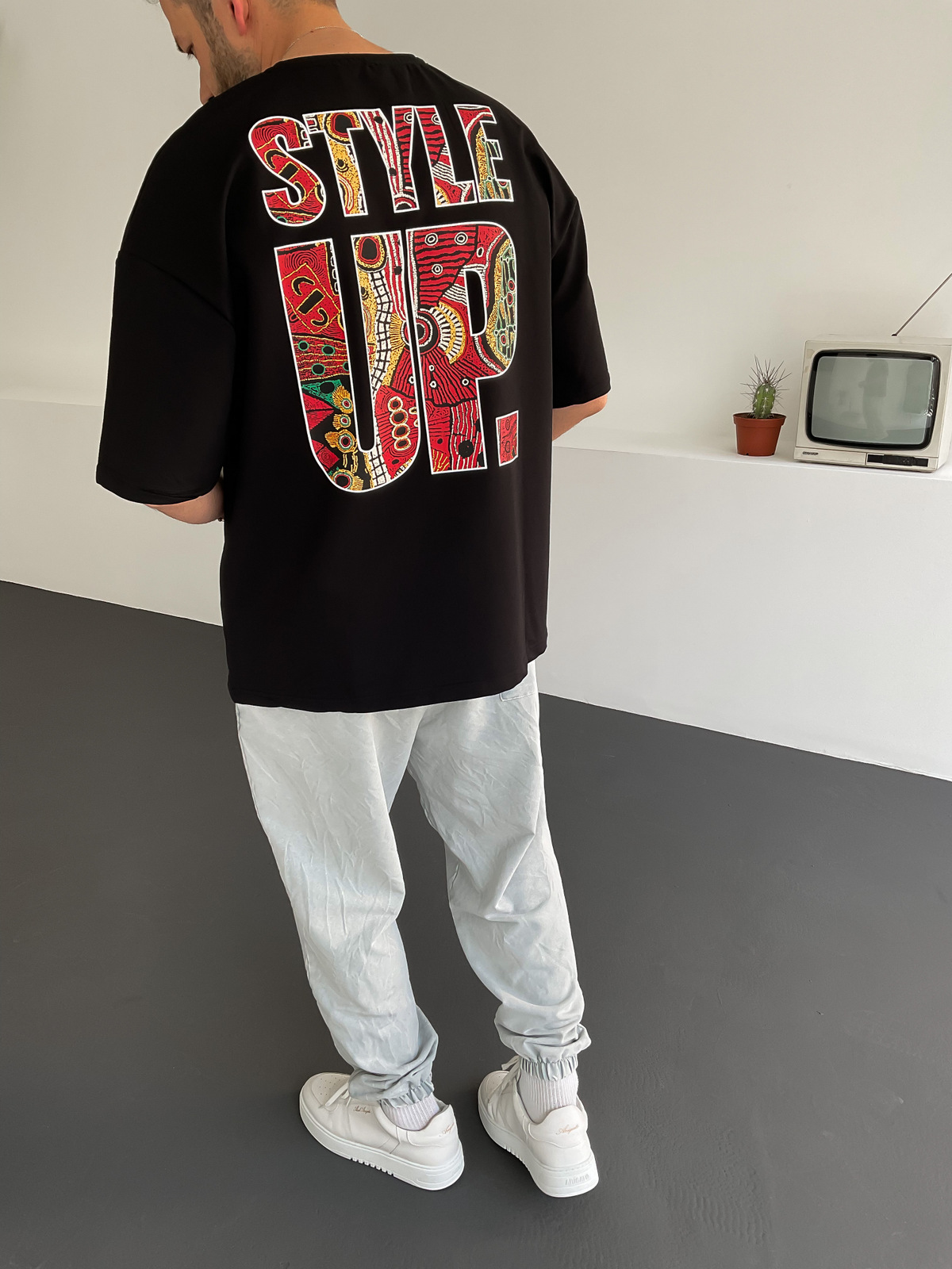 Siyah Style T-Shirt V-22-289