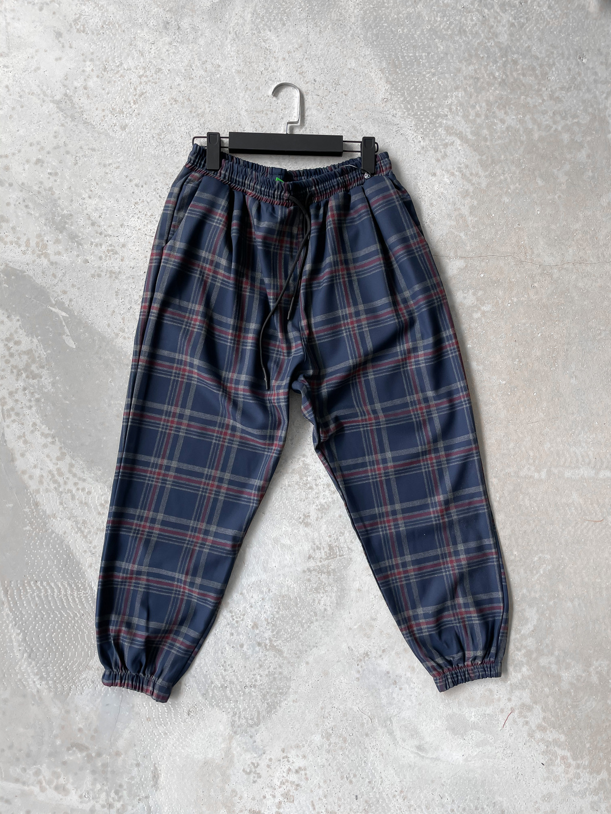 STD Lacivert Ekose Jogger D-5694