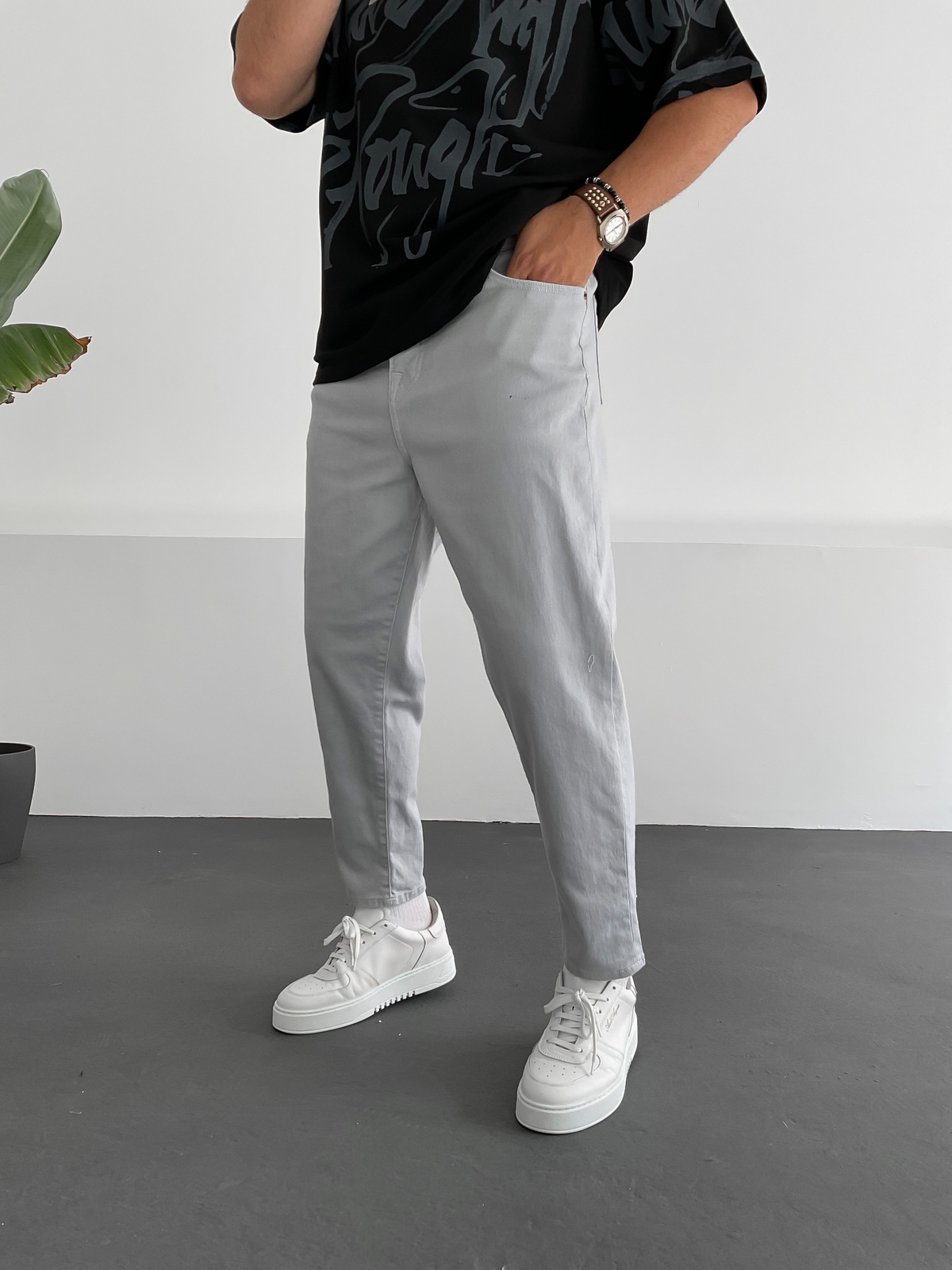 Gri Boyfriend GJ-15284-STD