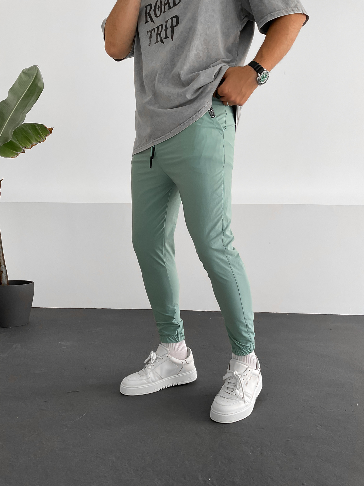 Yeşil İnce Jogger K-9250