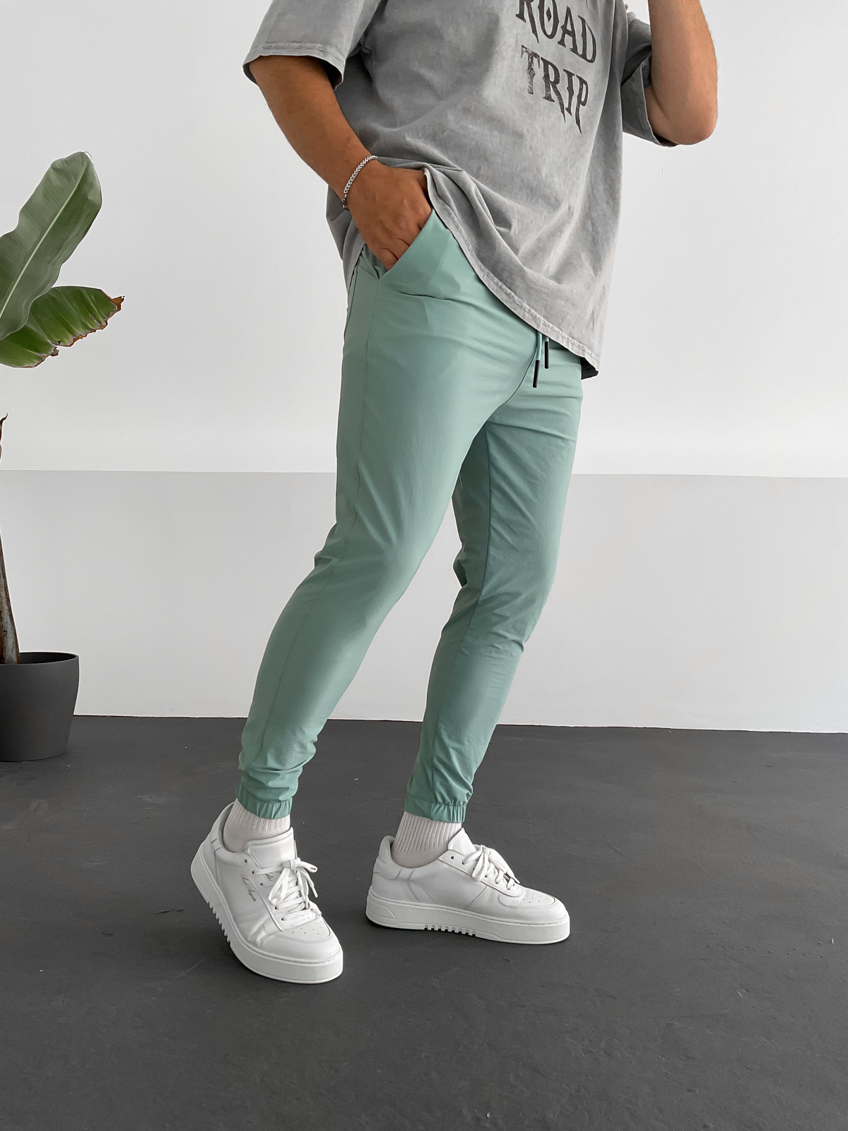 Yeşil İnce Jogger K-9250