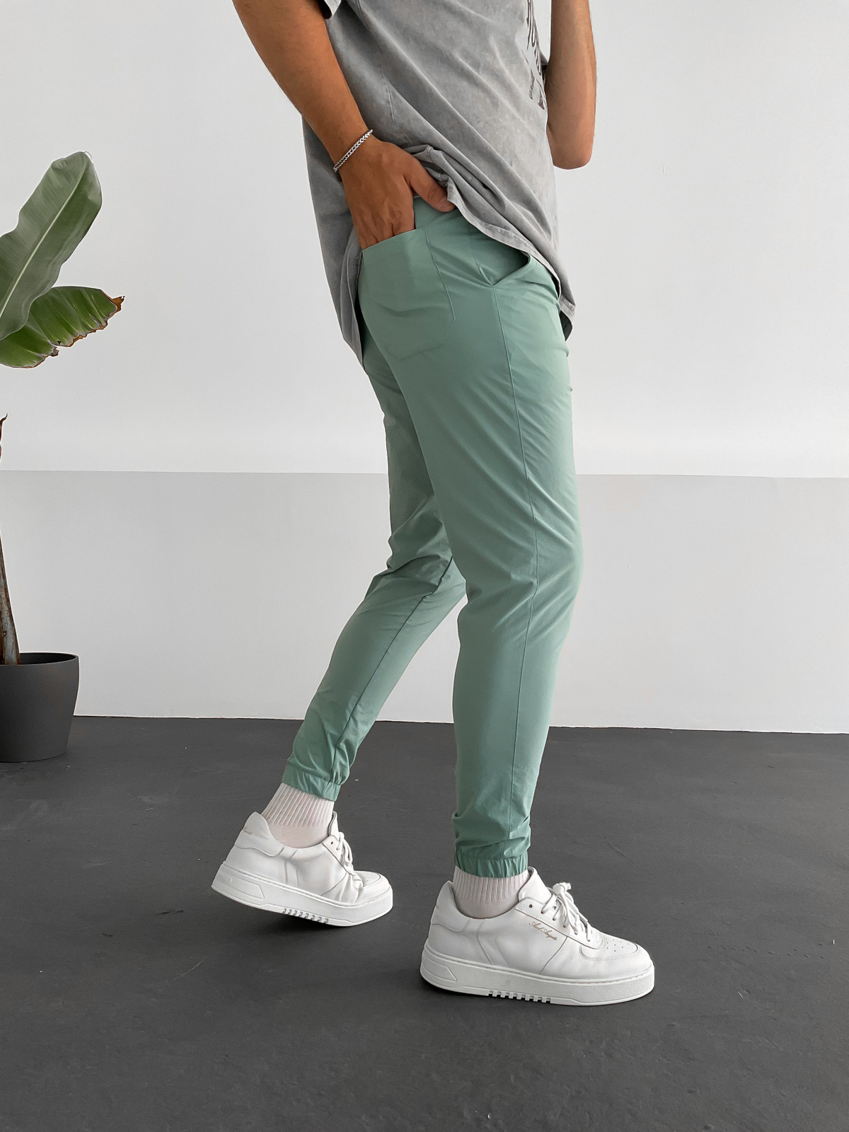 Yeşil İnce Jogger K-9250