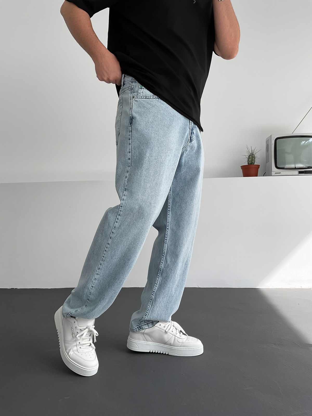 Mavi Boru Paça Pantolon C-6054