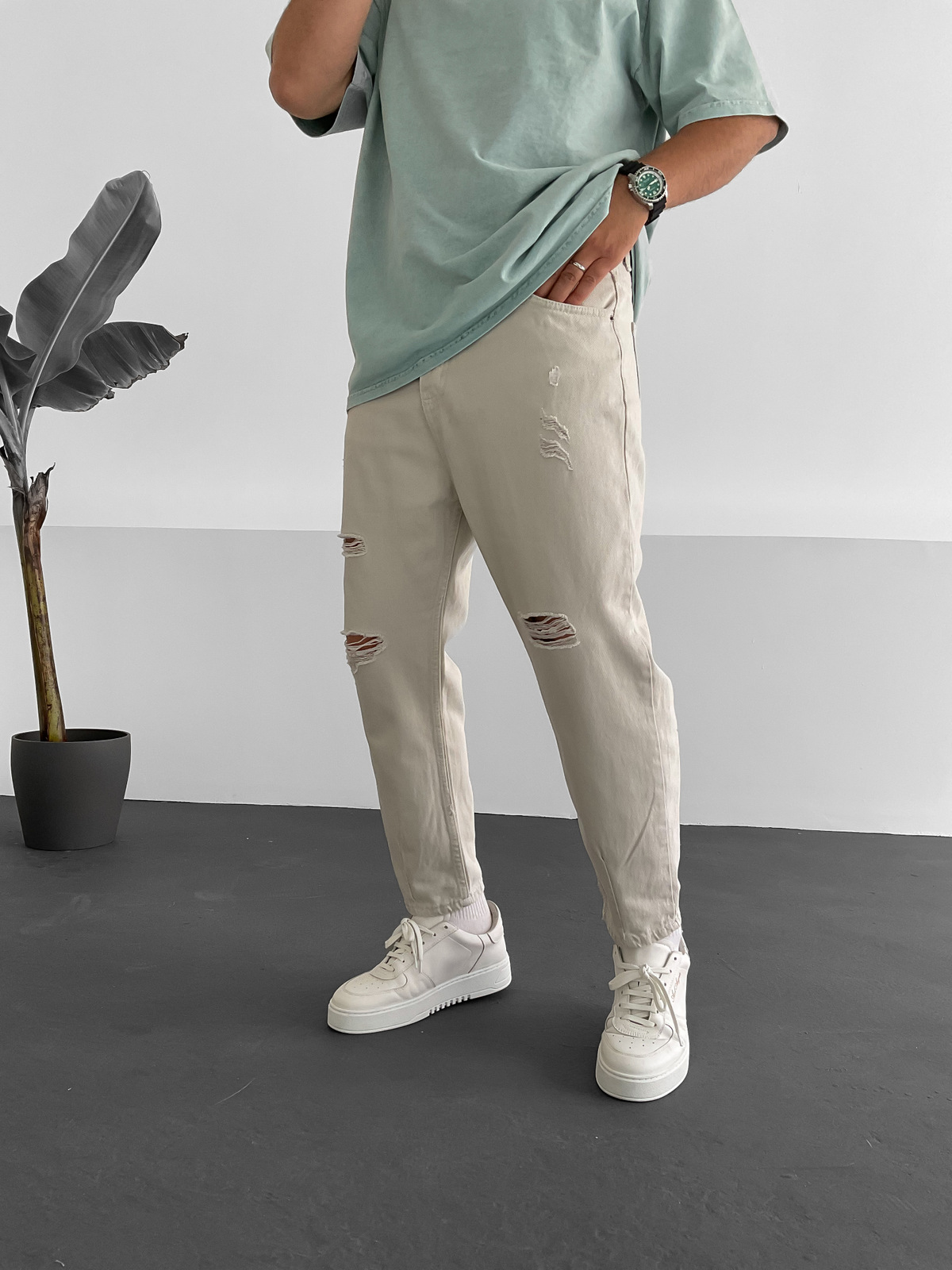 Taş Yırtıklı Boyfriend DP-011/010