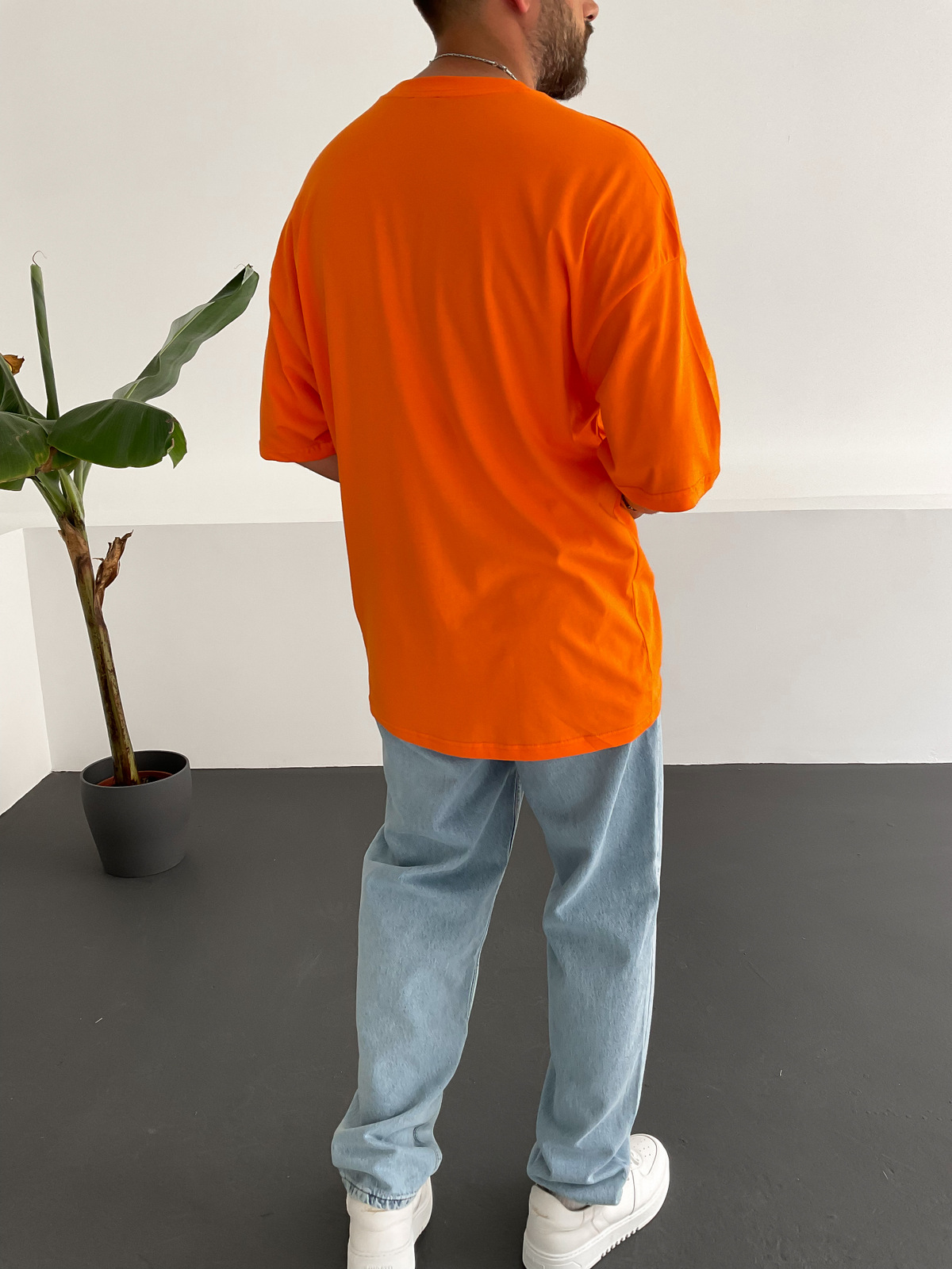 Turuncu Isolation Baskılı T-Shirt B-1190