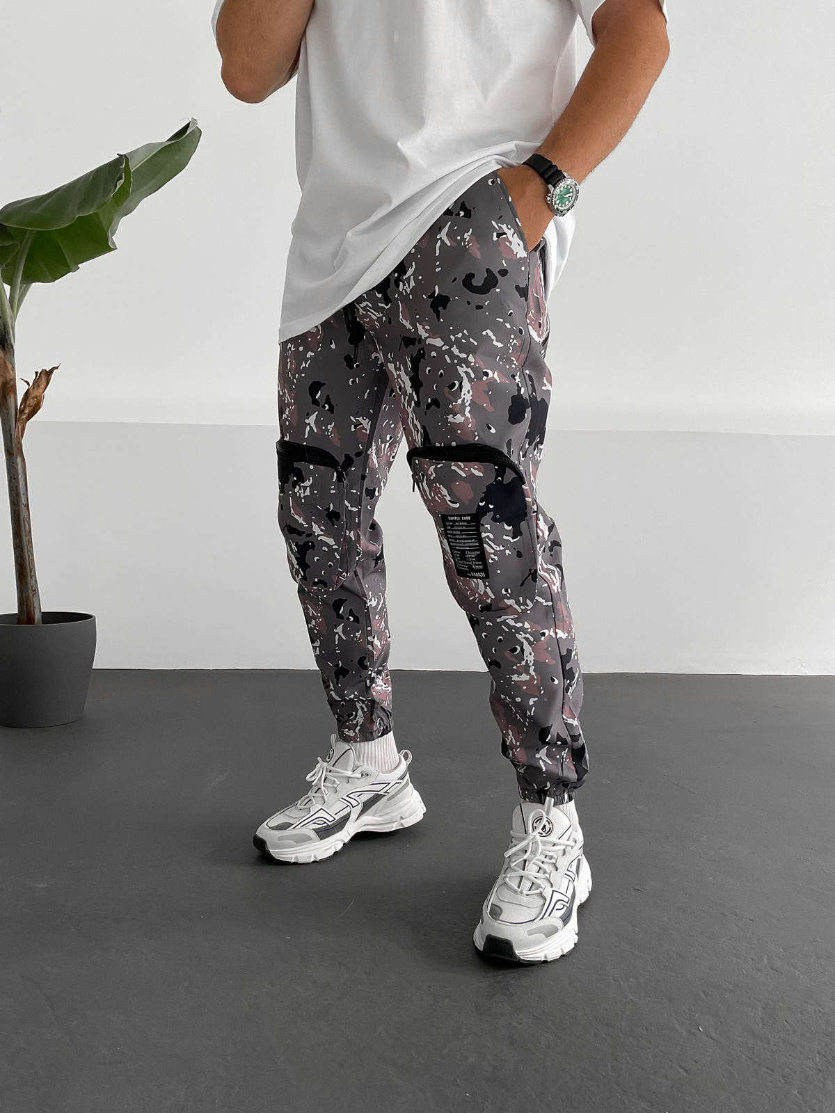 Antrasit Kamuflaj Jogger V-20-535