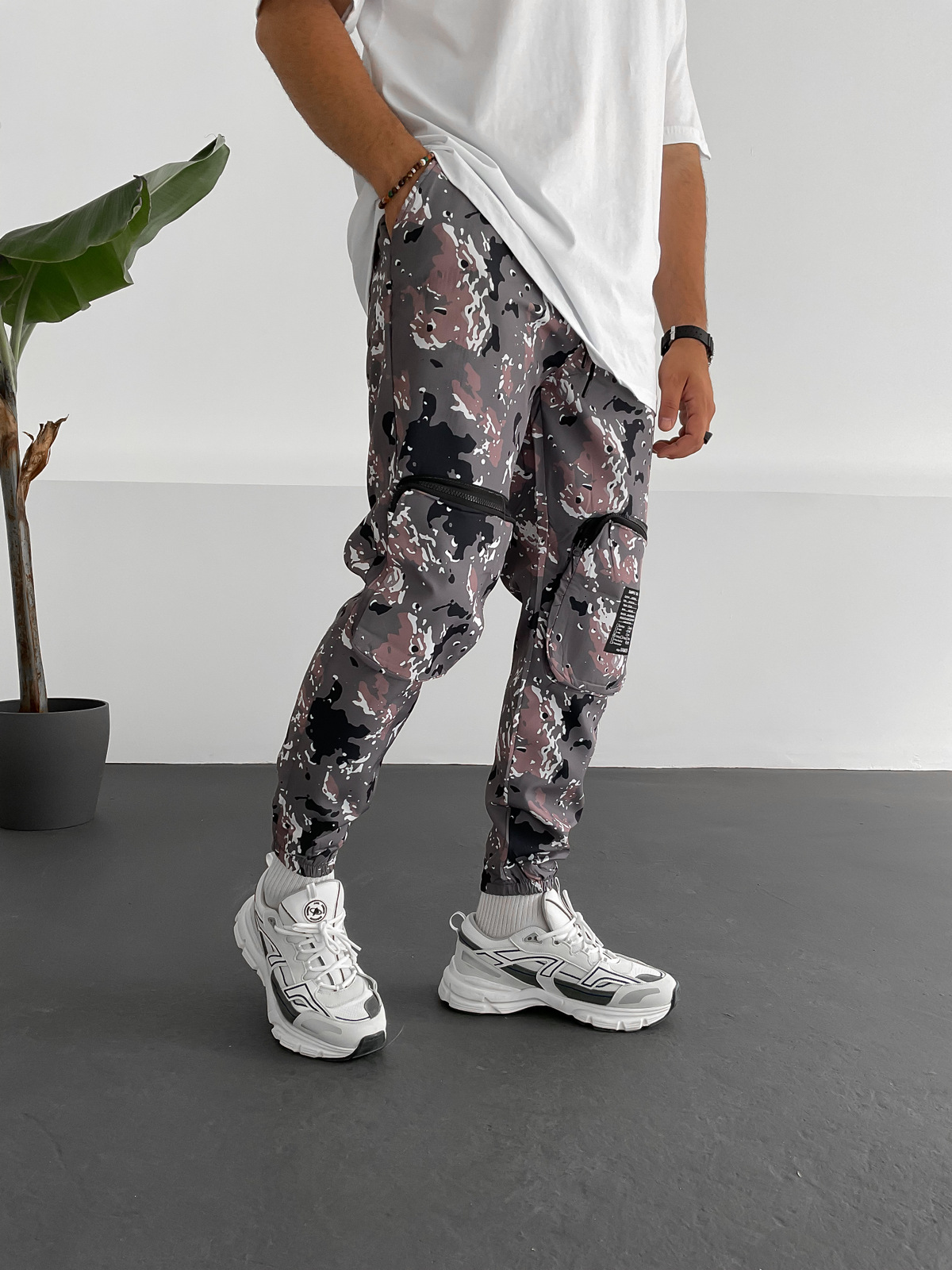 Antrasit Kamuflaj Jogger V-20-535
