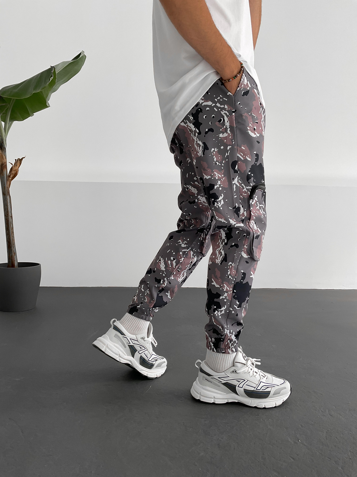 Antrasit Kamuflaj Jogger V-20-535