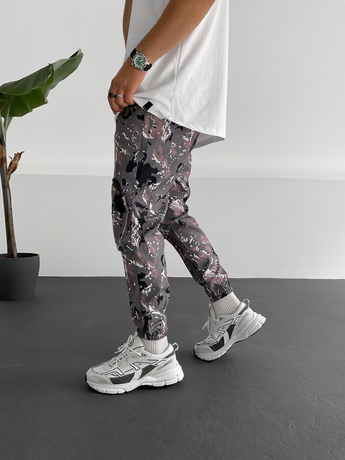 Antrasit Kamuflaj Jogger V-20-535