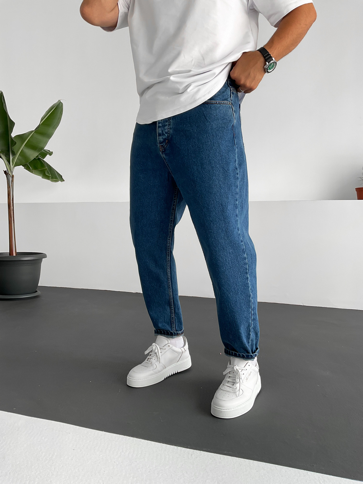 Koyu Mavi Regular Fit Pantolon DP-019