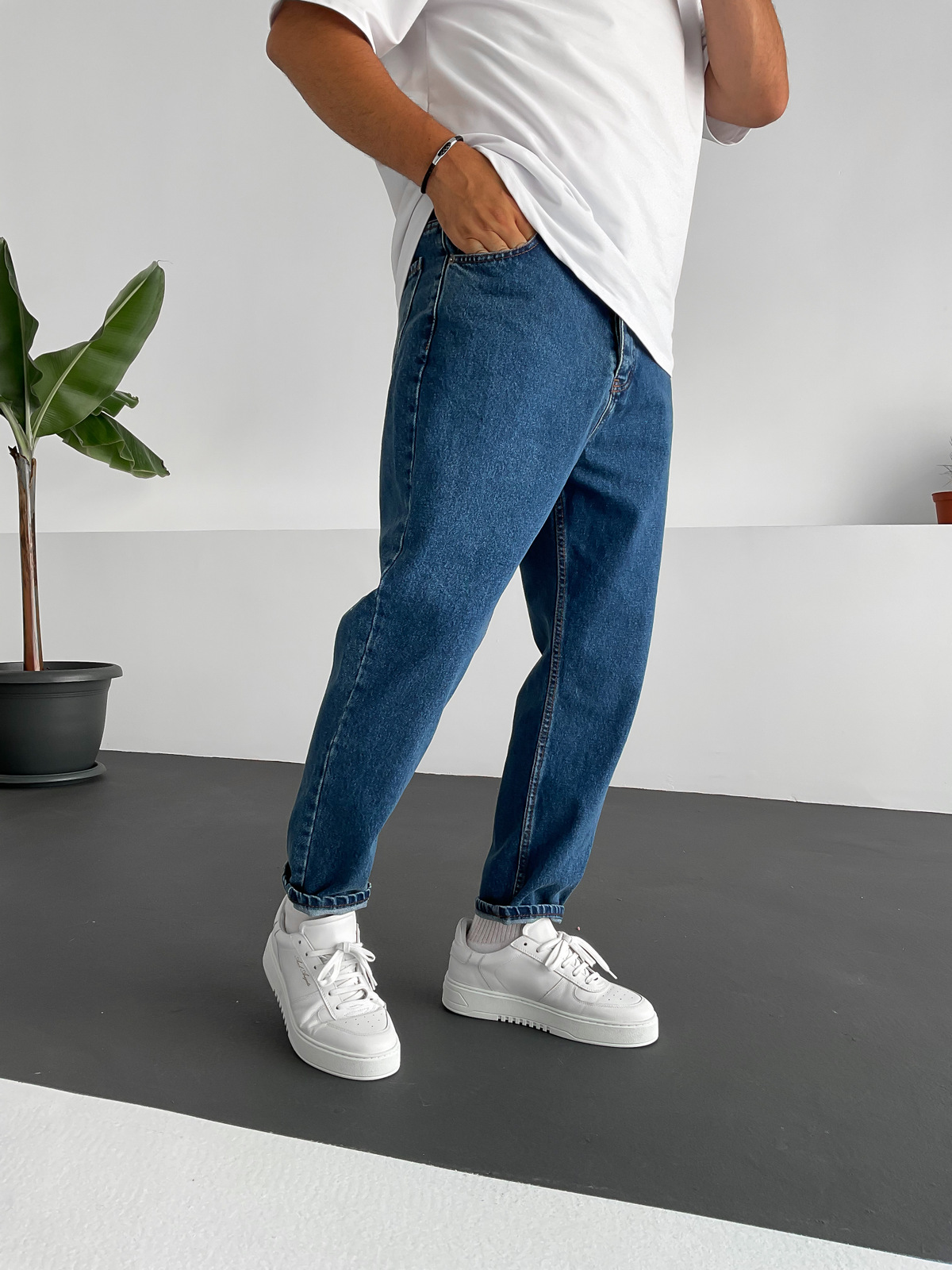 Koyu Mavi Regular Fit Pantolon DP-019