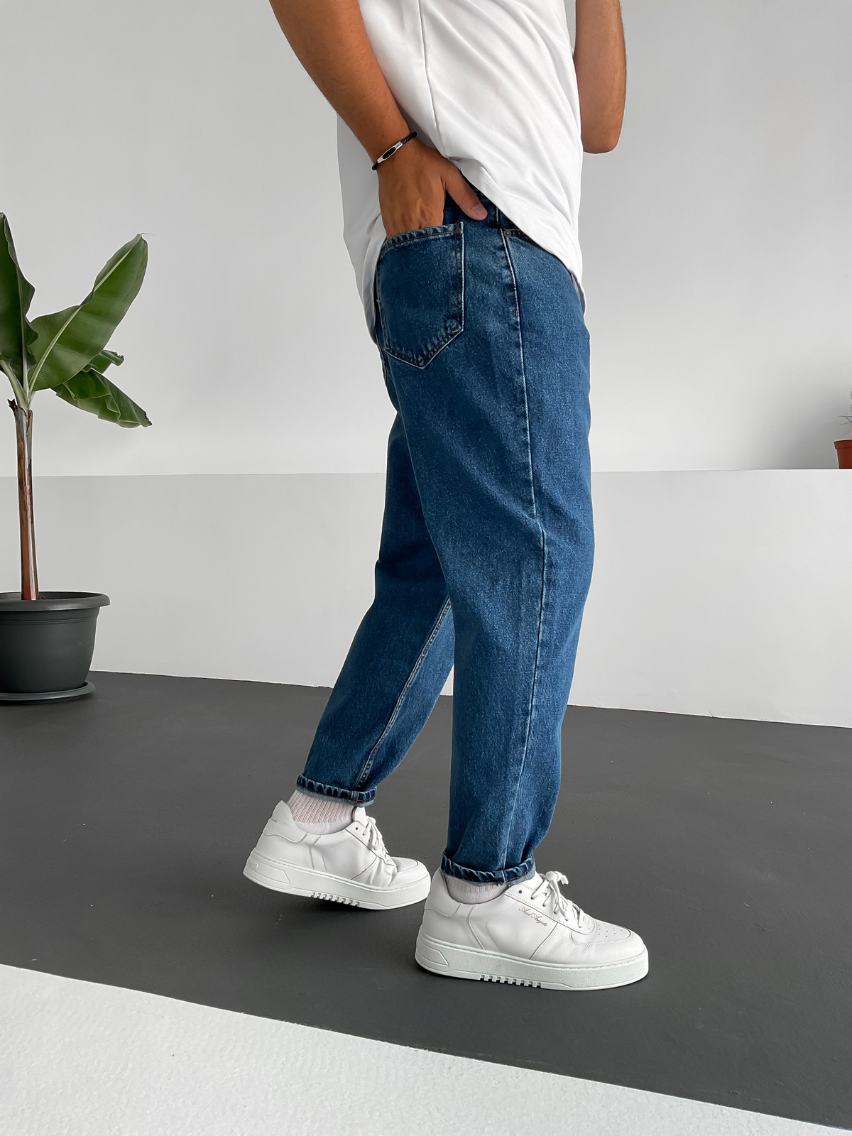 Koyu Mavi Regular Fit Pantolon DP-019