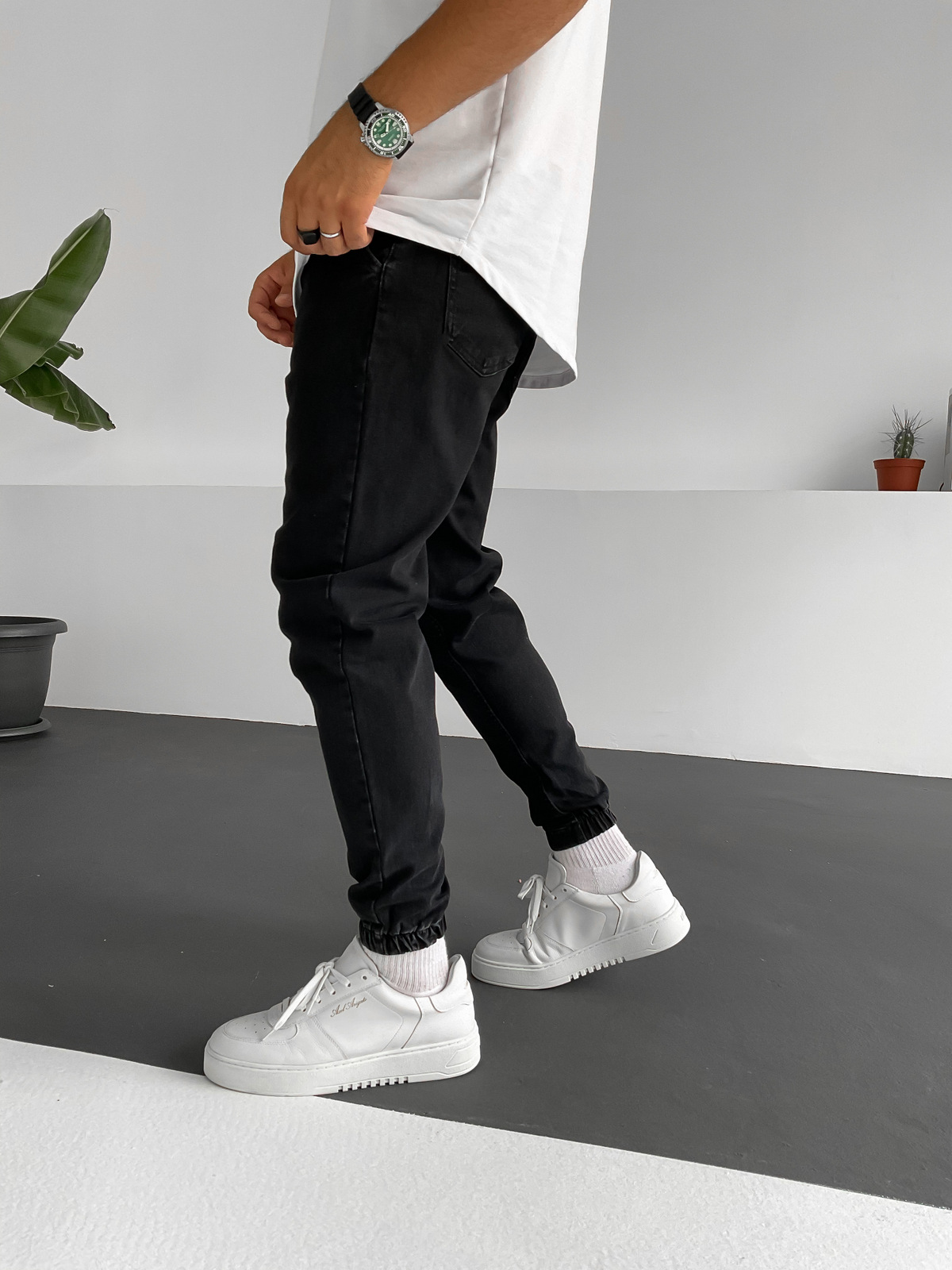 Siyah Casual Kot Jogger DP-004/006