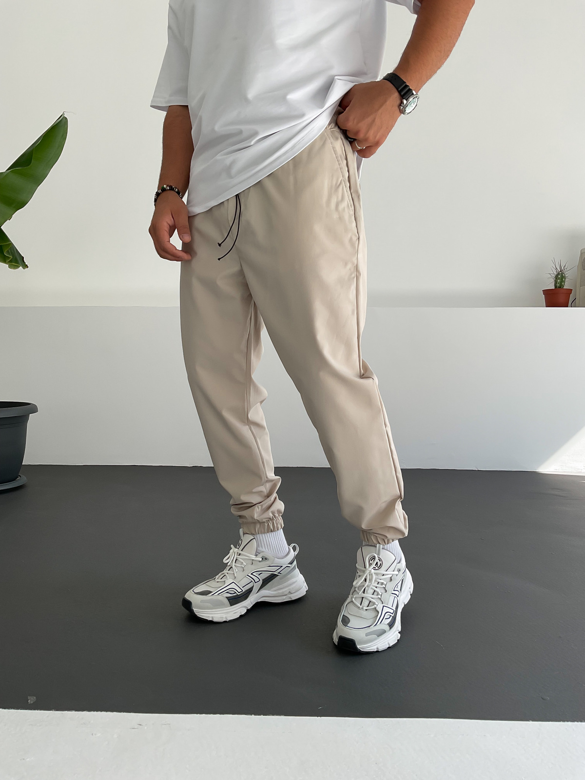 Bej Basic Jogger GJ-15317/5100-1/2/3/4