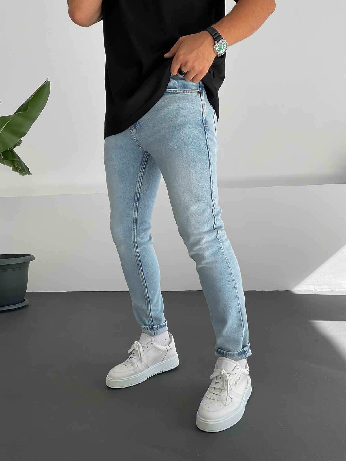 Açık Mavi Skinny Jean C-6119