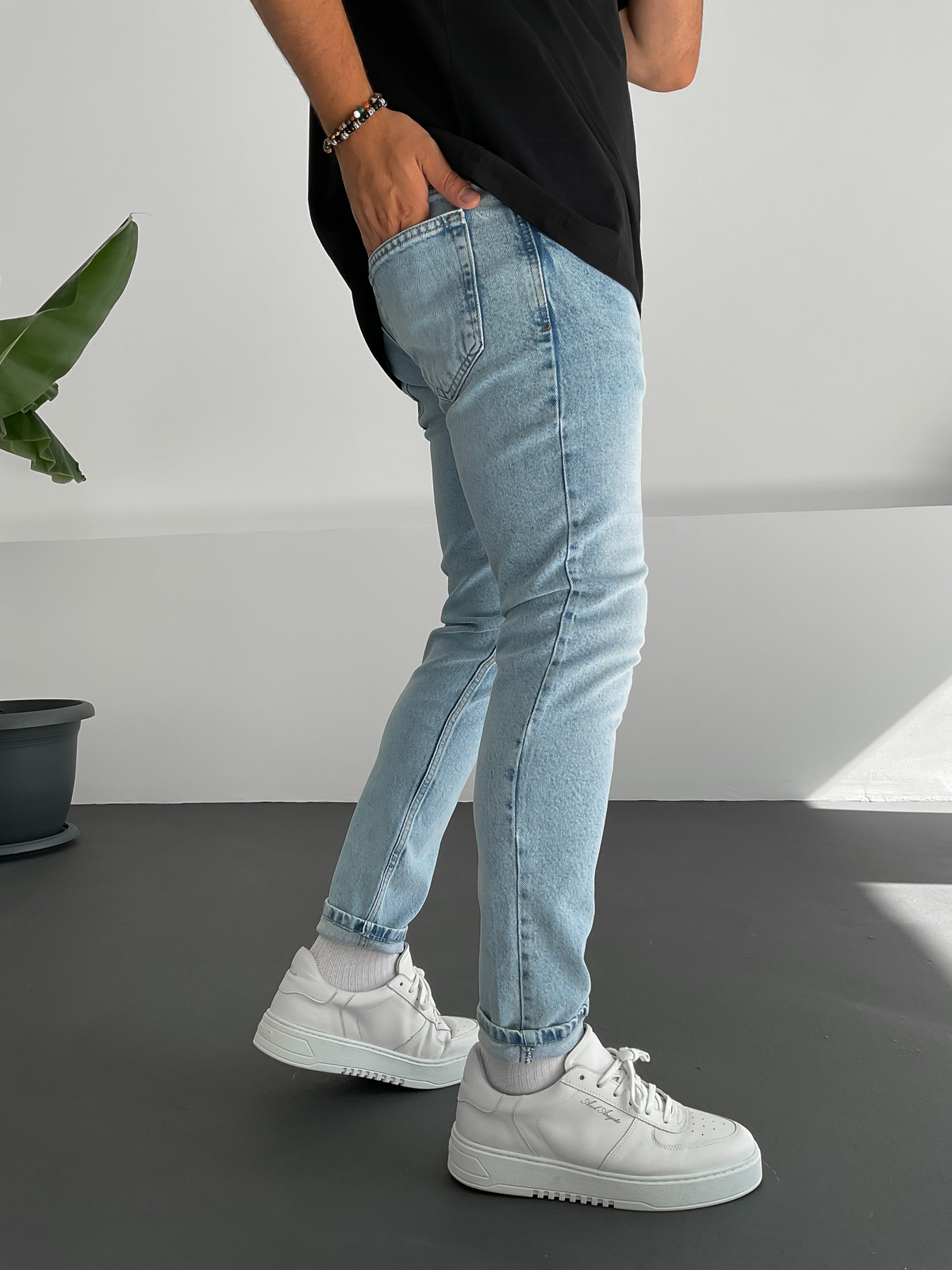 Açık Mavi Skinny Jean C-6119