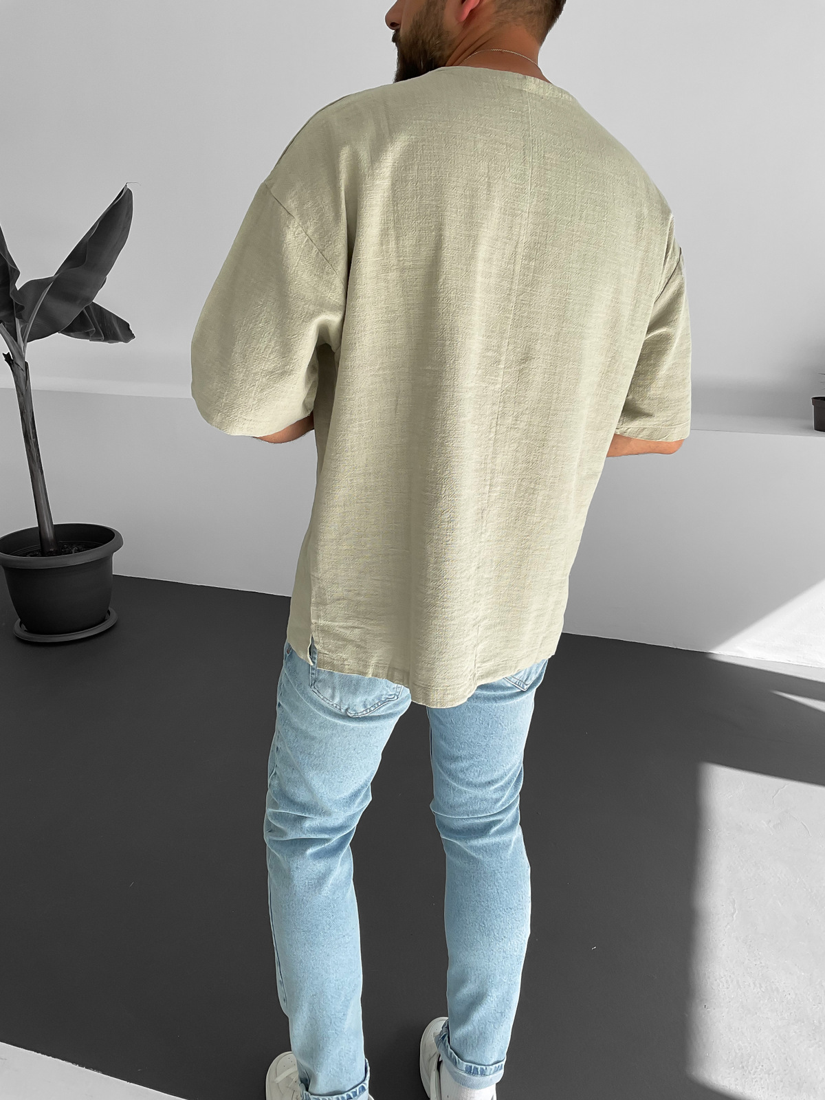 Taş Keten T-Shirt C-1530