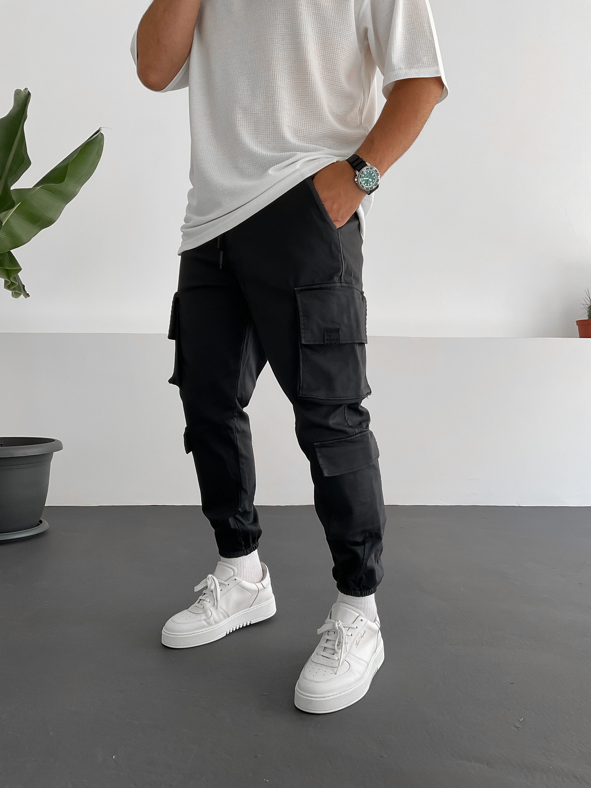 Antrasit Kargo Cepli Kot Jogger B-3022