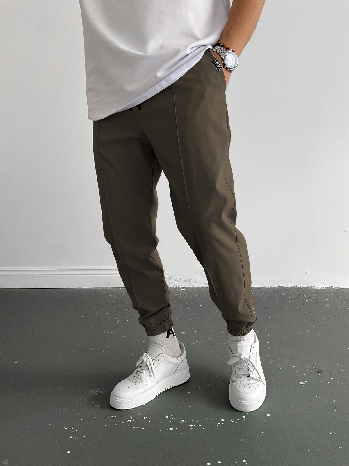 Haki Dikişli Jogger K-874