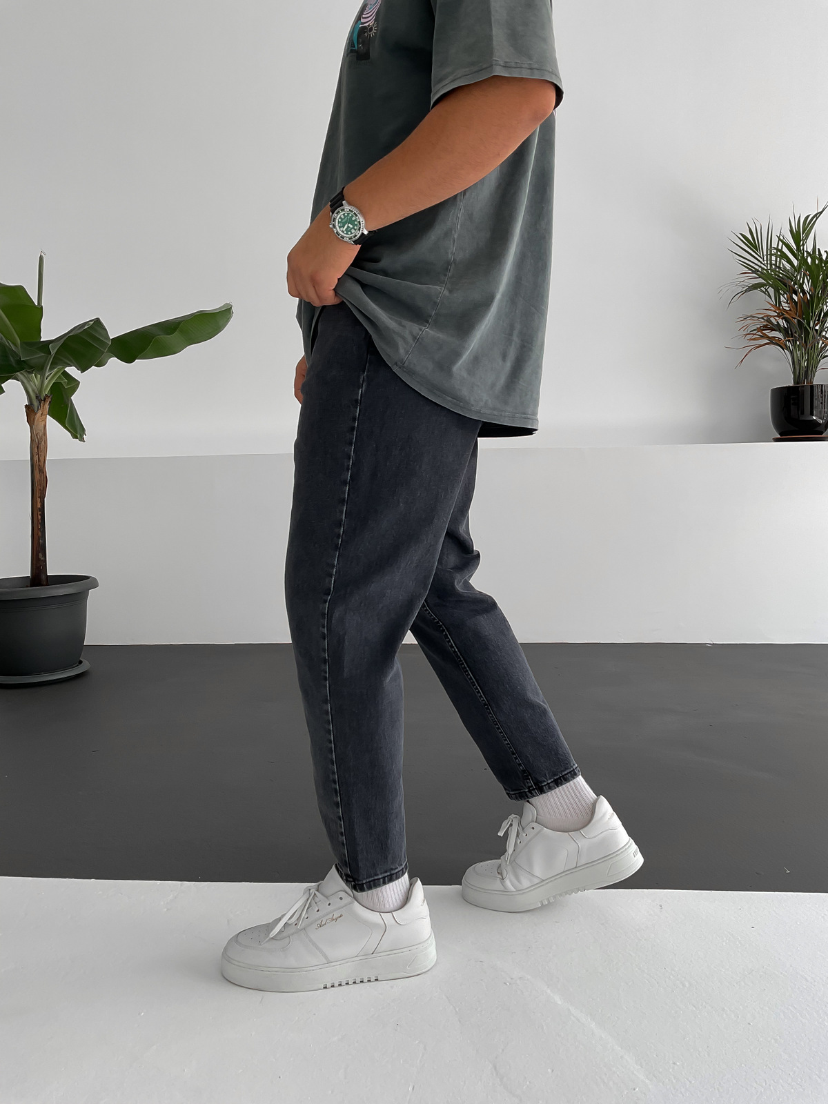 Siyah Eskitme Boyfriend DP-BF80