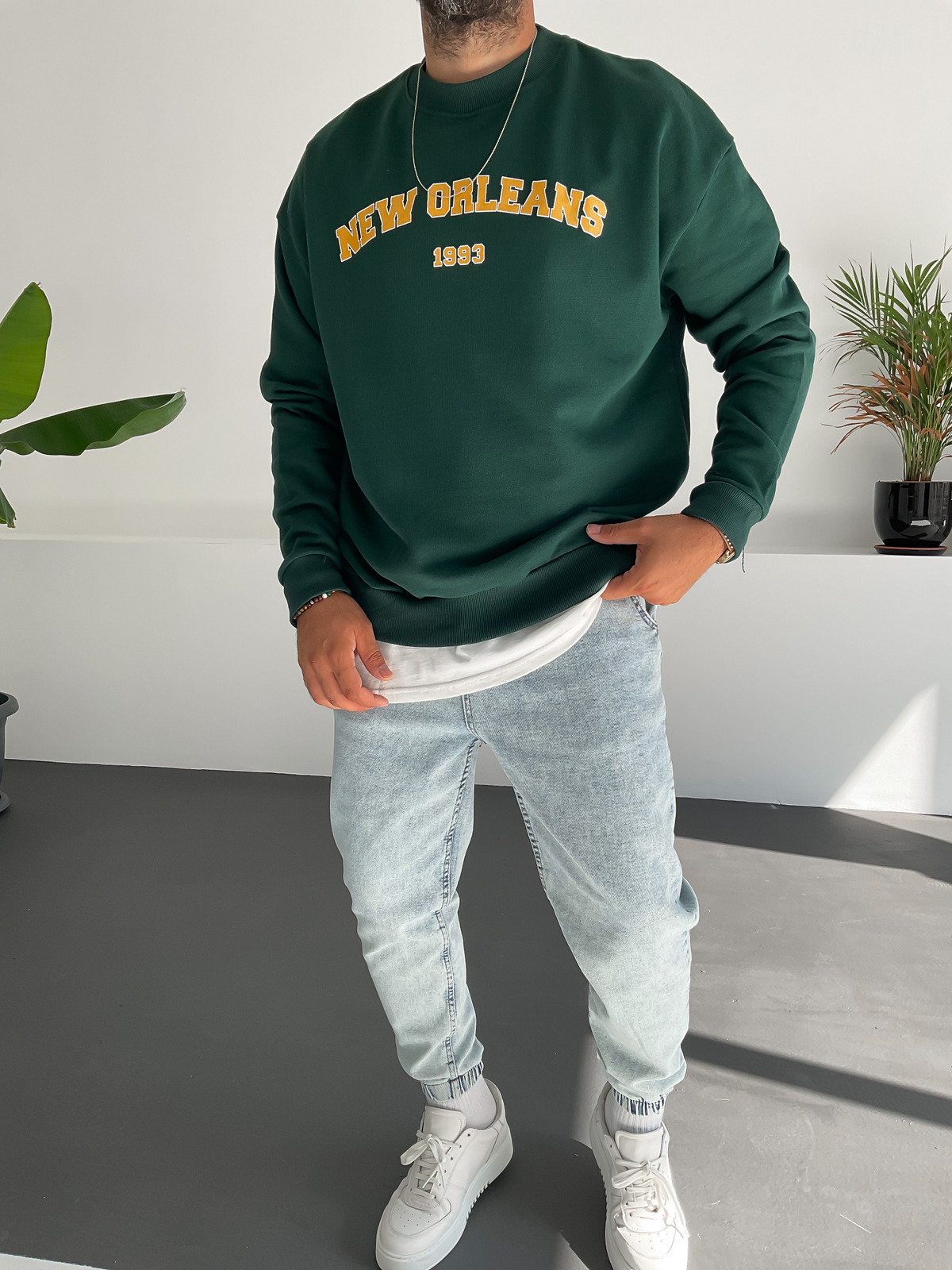 Yeşil New Orleans Sweatshirt PM-015
