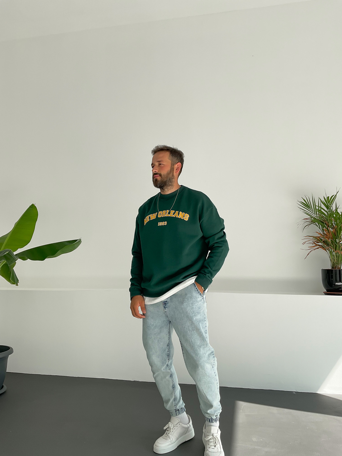 Yeşil New Orleans Sweatshirt PM-015
