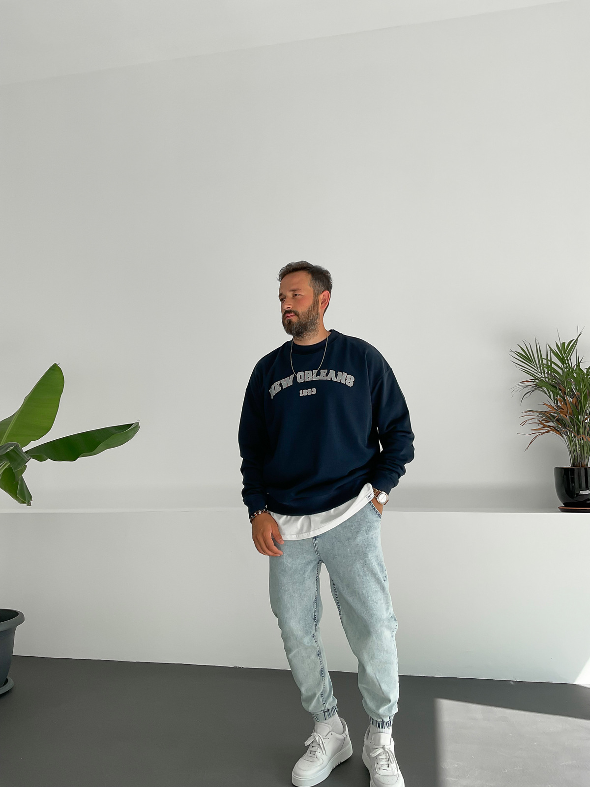 Lacivert New Orleans Sweatshirt PM-015