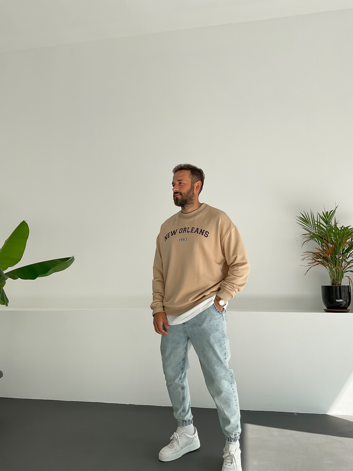 Krem New Orleans Sweatshirt PM-015